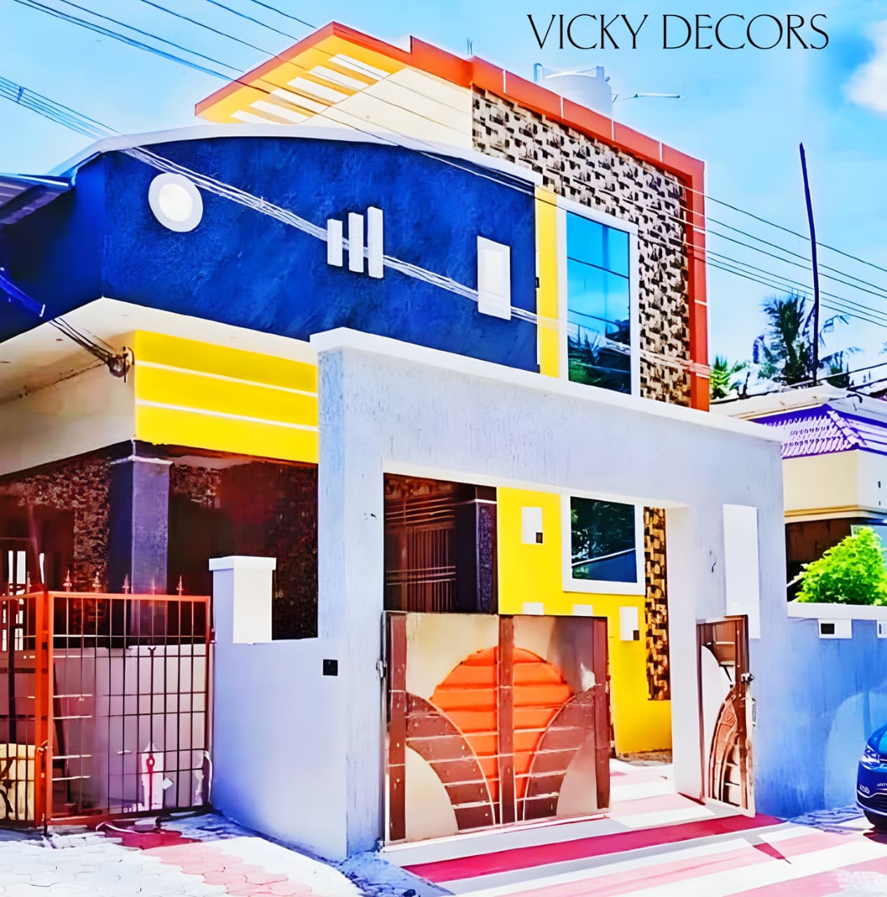Exterior painting project by Vicky Decors