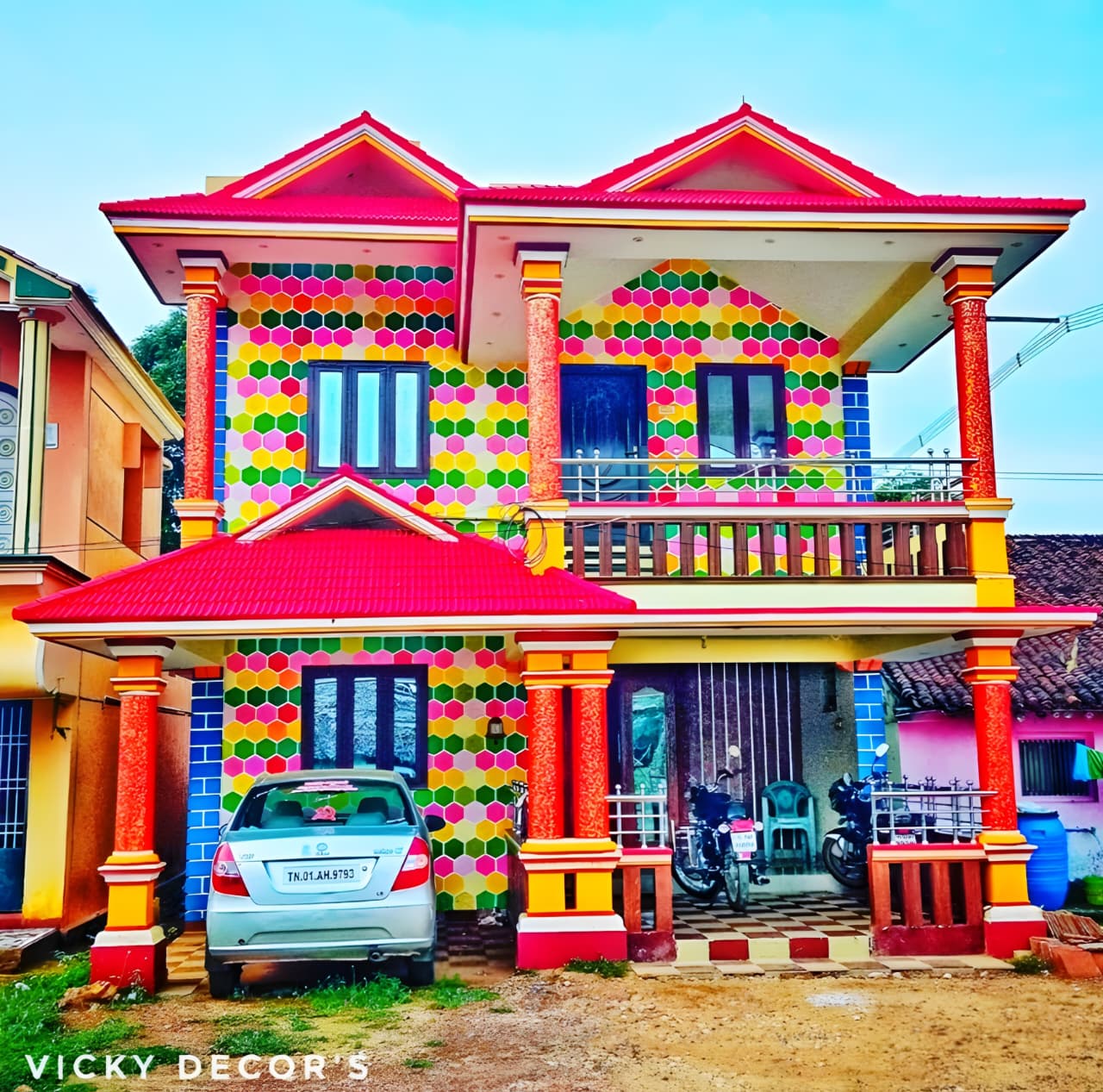 Building exterior painting by Vicky Decors