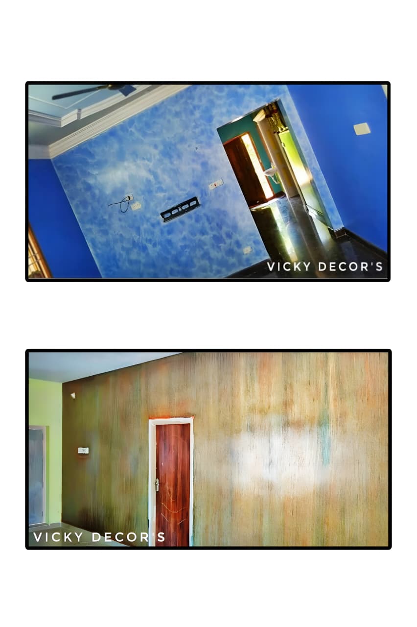 Interior wall painting project by Vicky Decors